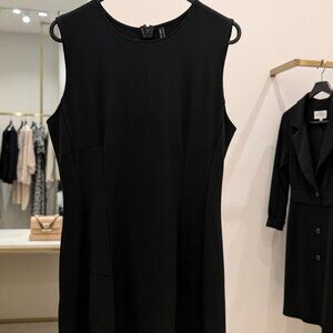 Pretty Garden Black Sleeveless Fit & Flare Mini Dress